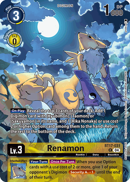 Renamon, BT17-031-p1