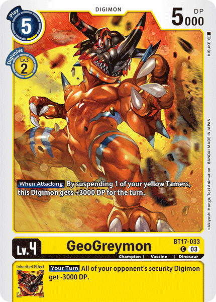 GeoGreymon, BT17-033