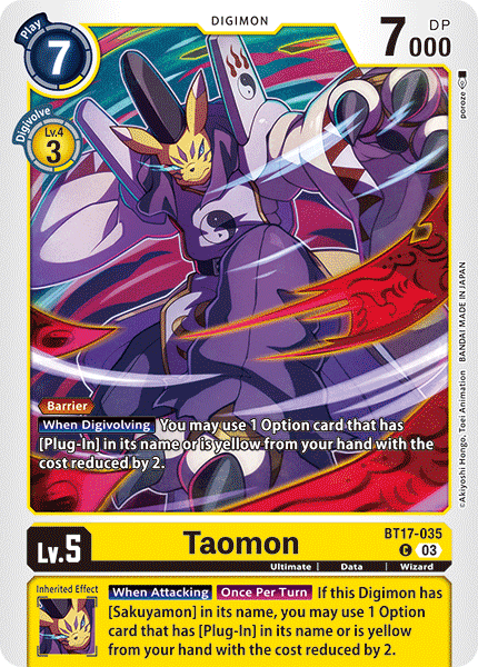 Taomon, BT17-035