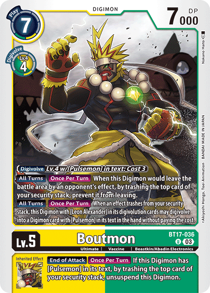 Boutmon, BT17-036