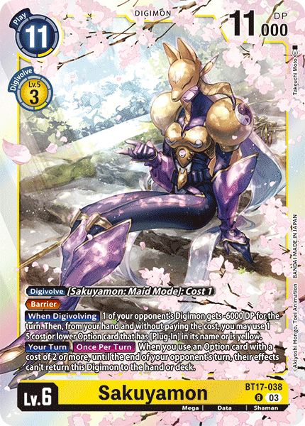 Sakuyamon, BT17-038