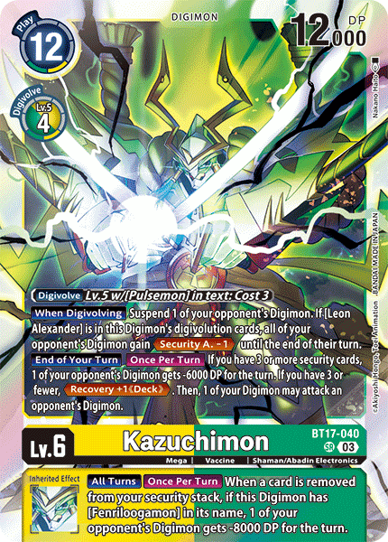 Kazuchimon, BT17-040