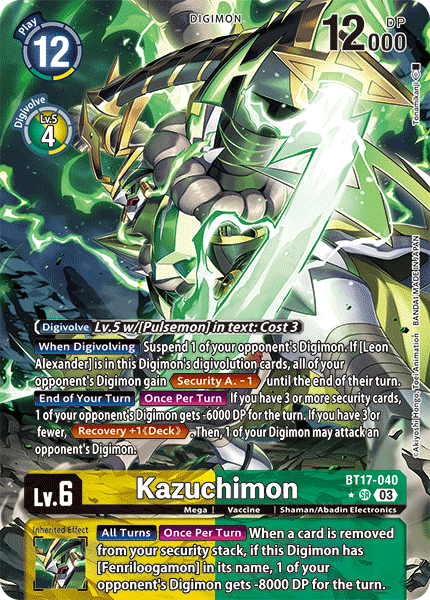 Kazuchimon, BT17-040-p1