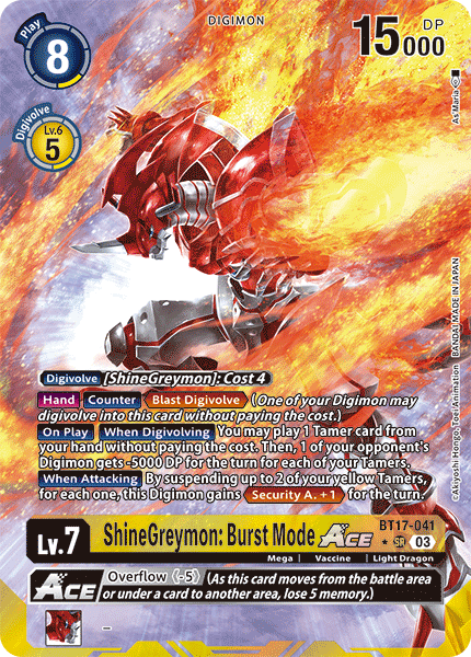 ShineGreymon: Burst Mode ACE, BT17-041-p1