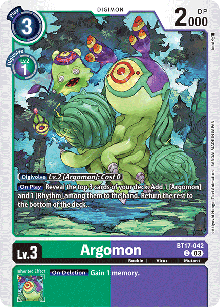 Argomon, BT17-042