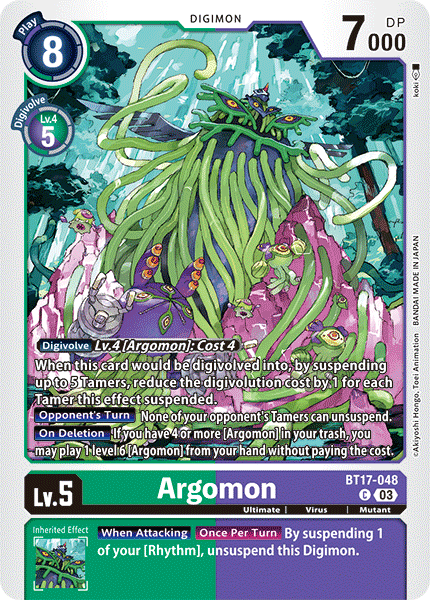 Argomon, BT17-048
