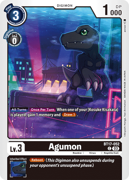 Agumon, BT17-052