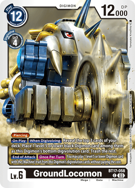 GroundLocomon, BT17-058