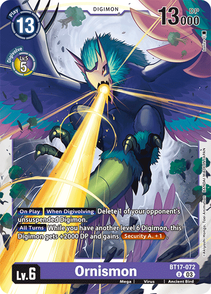 Ornismon, BT17-072