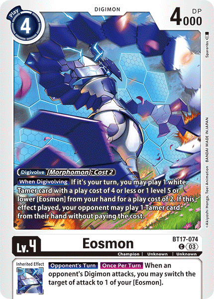 Eosmon, BT17-074