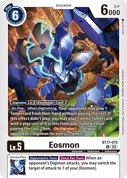 Eosmon, BT17-075