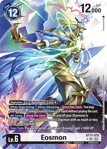 Eosmon, BT17-076-p1