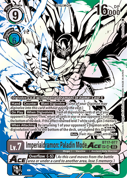 Imperialdramon: Paladin Mode ACE
, BT17-077-p2