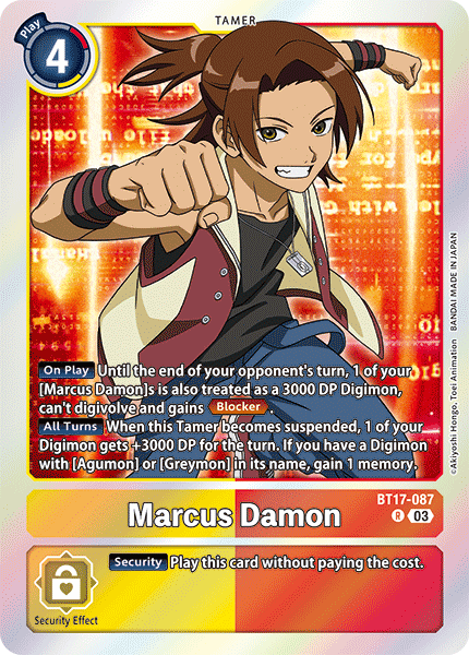 Marcus Damon, BT17-087