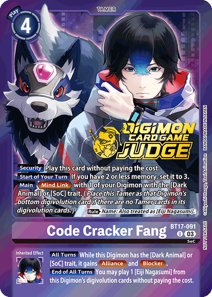 Code Cracker Fang, BT17-091-p1