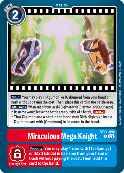 Miraculous Mega Knight, BT17-095