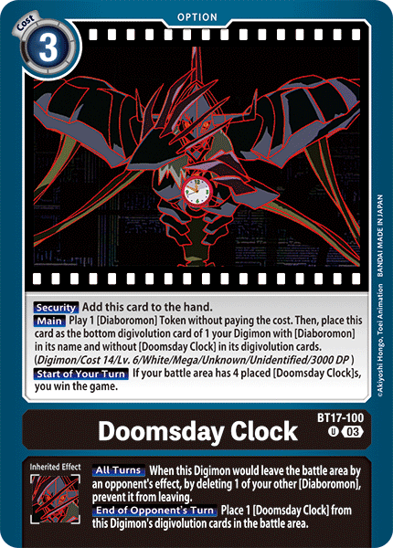 Doomsday Clock, BT17-100