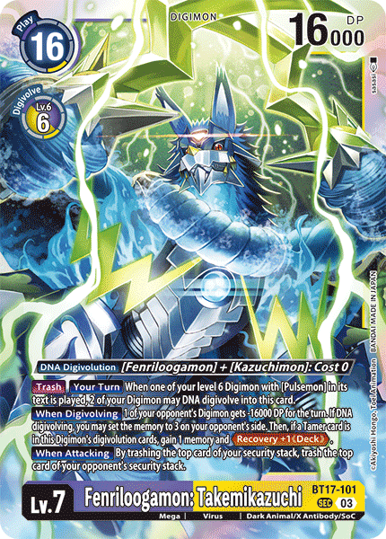 Fenriloogamon: Takemikazuchi, BT17-101
