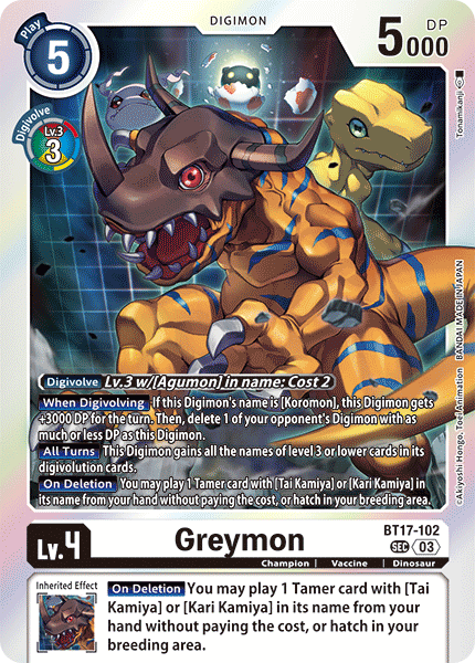 Greymon, BT17-102