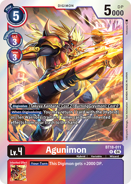 Agunimon, BT18-011