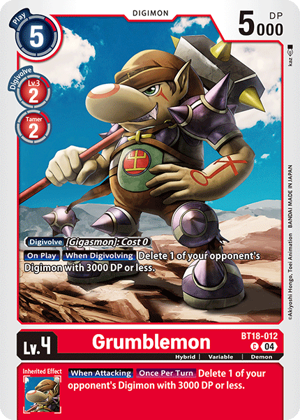 Grumblemon, BT18-012