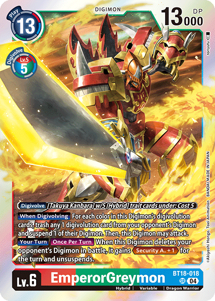 EmperorGreymon, BT18-018