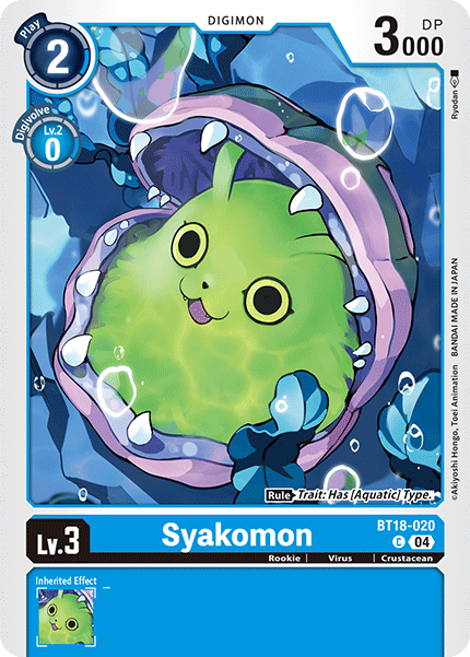 Syakomon, BT18-020