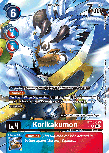 Korikakumon, BT18-025-p1