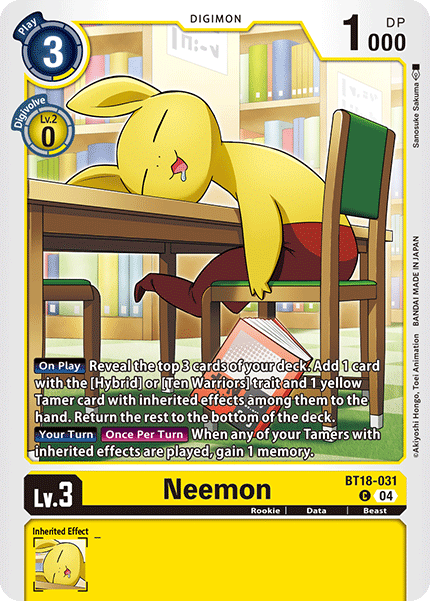Neemon, BT18-031