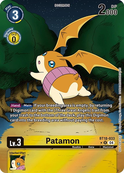Patamon, BT18-033-p1