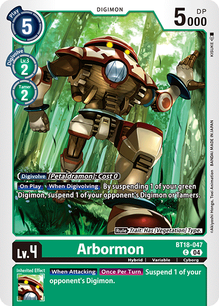 Arbormon, BT18-047