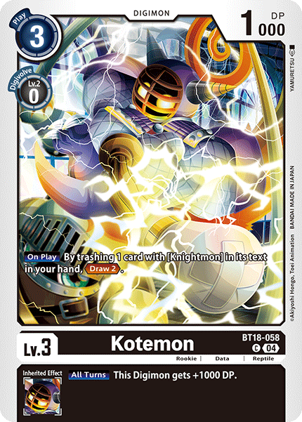 Kotemon, BT18-058