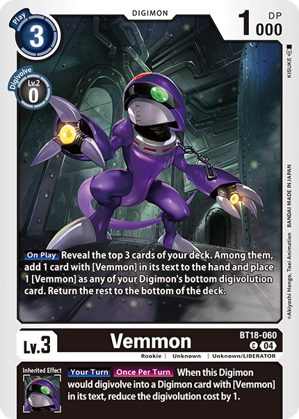 Vemmon, BT18-060