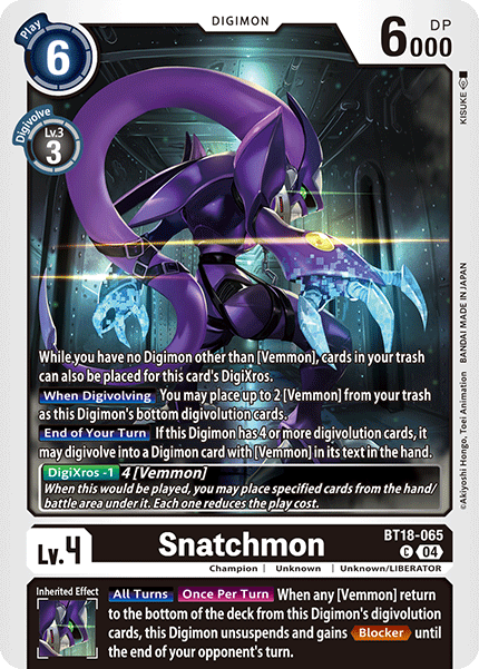 Snatchmon, BT18-065