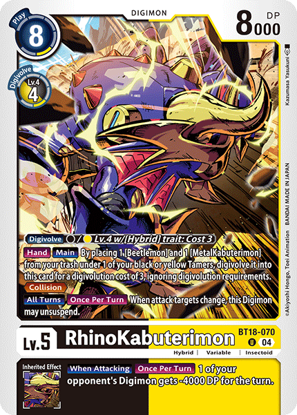 RhinoKabuterimon, BT18-070