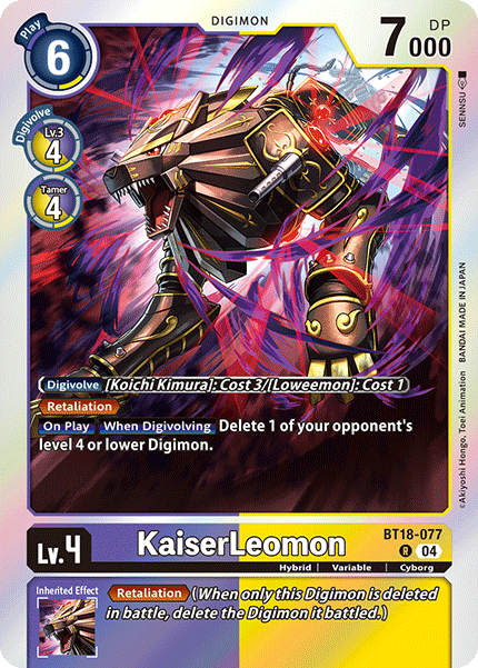KaiserLeomon, BT18-077