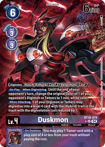 Duskmon, BT18-078-p1
