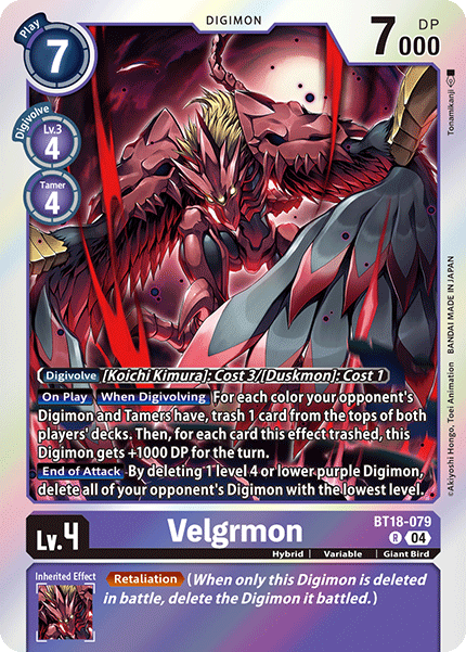 Velgrmon, BT18-079
