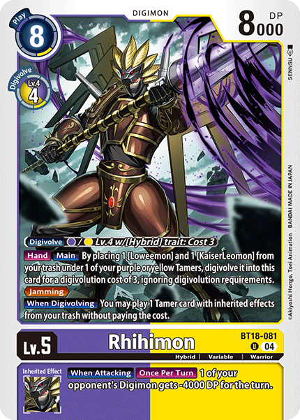 Rhihimon, BT18-081