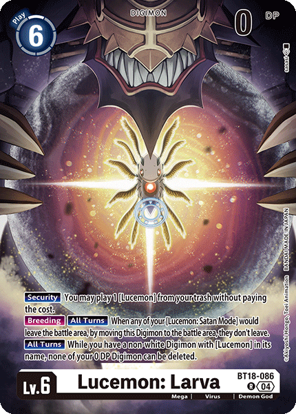 Lucemon: Larva, BT18-086