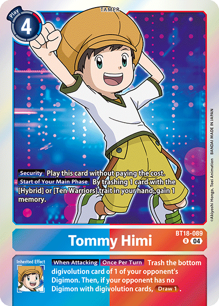 Tommy Himi, BT18-089