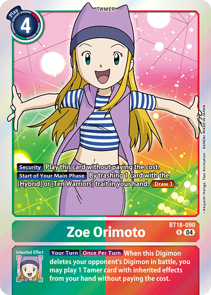 Zoe Orimoto, BT18-090