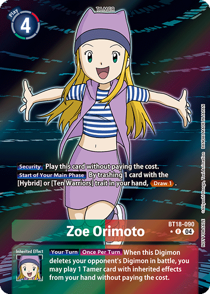 Zoe Orimoto, BT18-090-p1