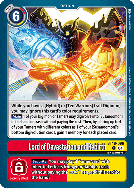 Lord of Devastation and Rebirth
, BT18-096