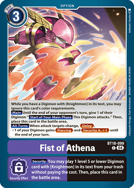 Fist of Athena, BT18-099