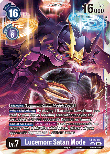 Lucemon: Satan Mode, BT18-101