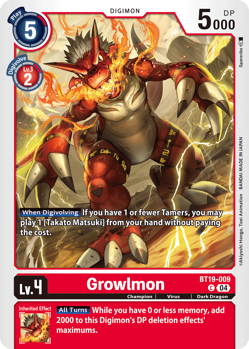 Growlmon, BT19-009