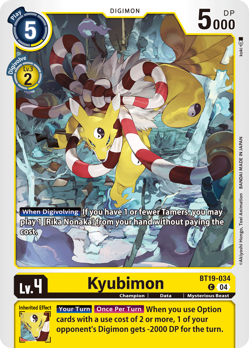 Kyubimon, BT19-034