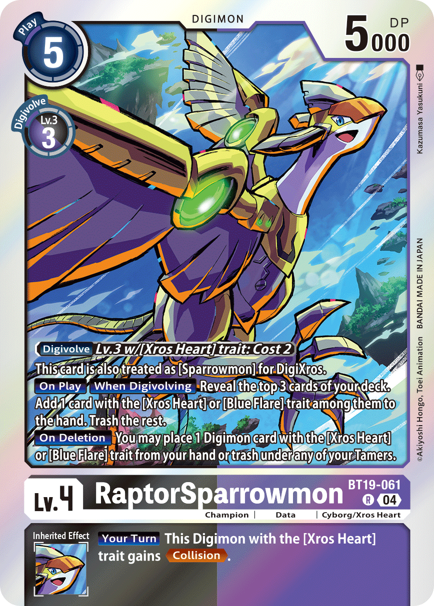 RaptorSparrowmon, BT19-061