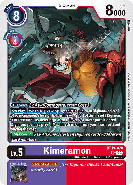 Kimeramon, BT19-070